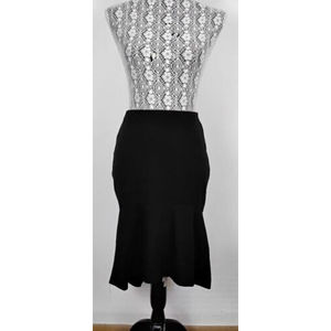Carmen Marc Valvo Black High Low Skirt  Size 2